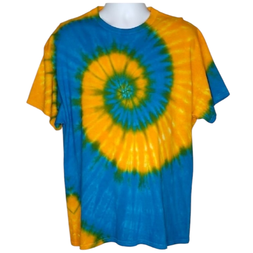 New Gildan Multicolor Tie-Dye T-Shirt - Picture 1 of 6